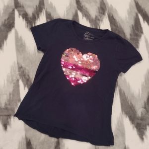 Girls Members Mark T-shirt with sequins Size 10/12
